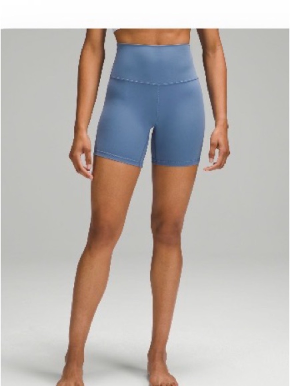 Lululemon Oasis Blue Align Biker Shorts 6” Size 4, NWOT